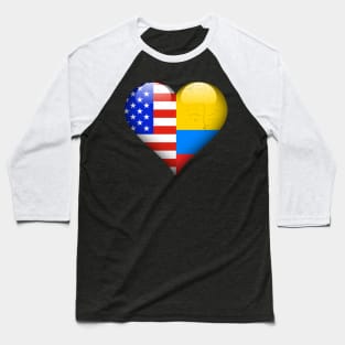 Half American Half Colombian - Gift for Colombian From Colombia Baseball T-Shirt